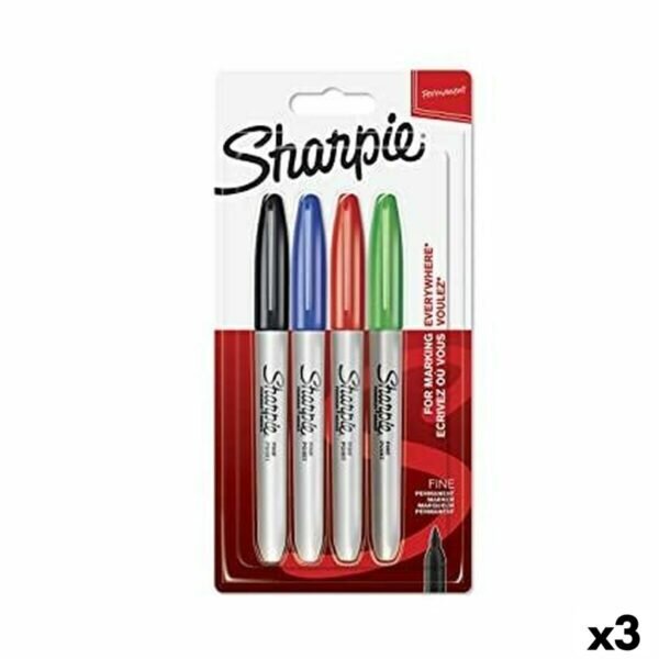 Σετ Μαρκαδόροι Sharpie Πολύχρωμο 4 Τεμάχια 0,9 mm (3 Μονάδες) - S8425206