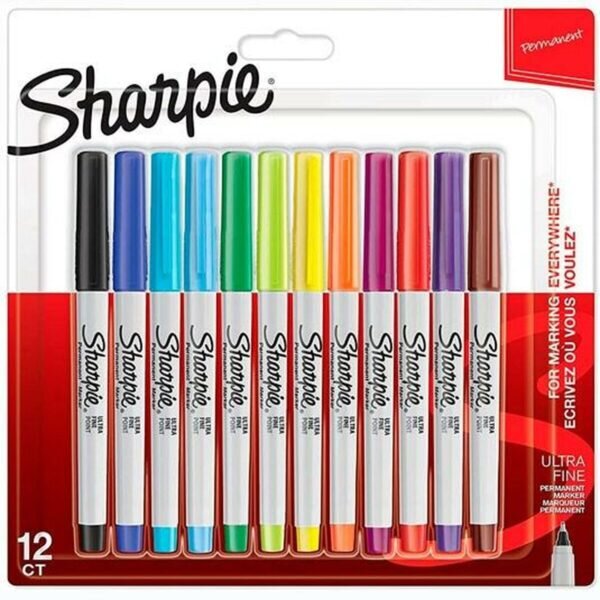 Σετ Μαρκαδόροι Sharpie Πολύχρωμο 12 Τεμάχια 0,5 mm (12 Μονάδες) - S8425211