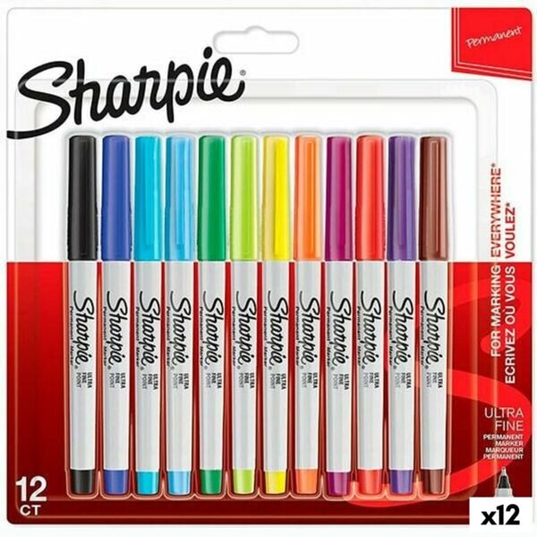 Σετ Μαρκαδόροι Sharpie Πολύχρωμο 12 Τεμάχια 0,5 mm (12 Μονάδες) - S8425211