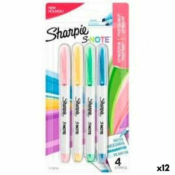 Σετ Μαρκαδόροι Sharpie S-Note Πολύχρωμο 4 Τεμάχια 1-3 mm (12 Μονάδες) - S8425217