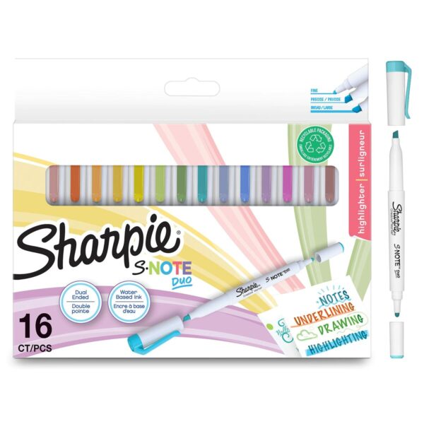 Σετ Μαρκαδόροι Sharpie S-Note Duo Διπλή 16 Τεμάχια - S77191521