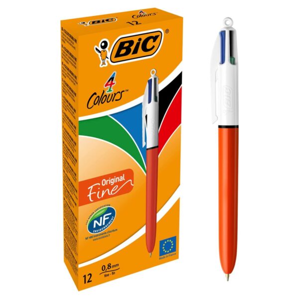 Μολύβι Bic 4 Colours Original Fine Επαναφορτιζόμενη 12 Μονάδες 0,3 mm - S8401595