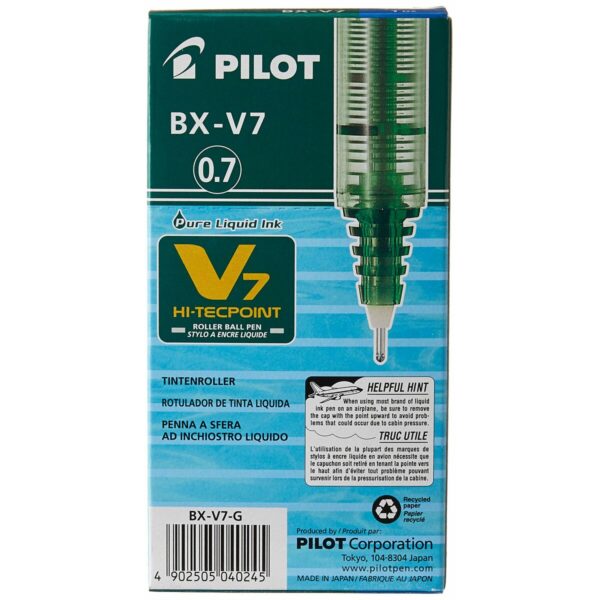 Μολύβι Roller Pilot V7 Πράσινο 0,5 mm Βελόνα (12 Μονάδες) - S8429422