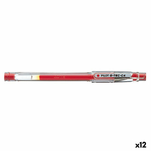 Στυλό με τζελ Pilot G-Tec C4 0,2 mm Κόκκινο (12 Μονάδες) - S8431043