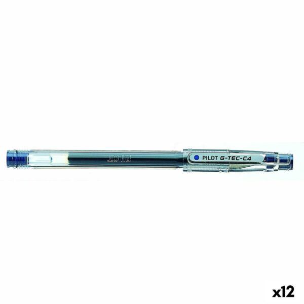 Στυλό με τζελ Pilot G-Tec C4 0,2 mm Μπλε Βελόνα (12 Μονάδες) - S8431039