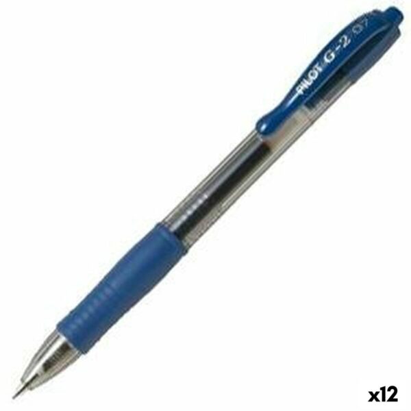 Στυλό με τζελ Pilot G-2 07 Μπλε Ball 0,4 mm (12 Μονάδες) - S9906026