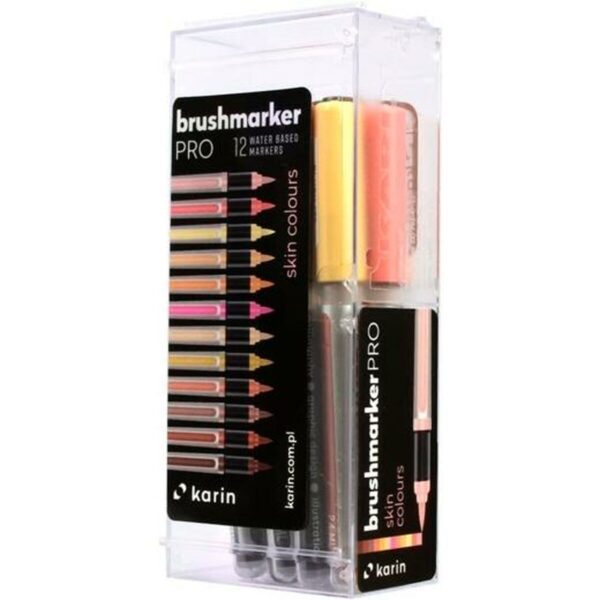 Σετ Μαρκαδόροι Karin Brushmarker Pro - Skin Colours 12 Τεμάχια - S8429817