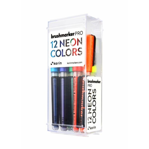 Σετ Μαρκαδόροι Karin Brushmarker Pro νέον 12 Τεμάχια - S8429812