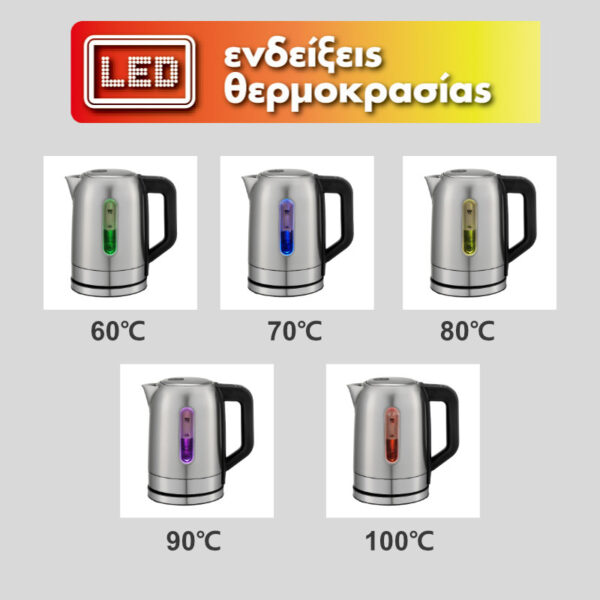 Βραστήρας Inox με Επιλογή Θερμοκρασίας IdeaKitchen Tempus-Pro Inox - telemax35-8711