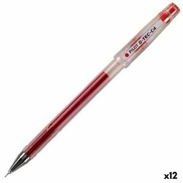 Στυλό με τζελ Pilot G-Tec C4 0,2 mm Κόκκινο (12 Μονάδες) - S8431043