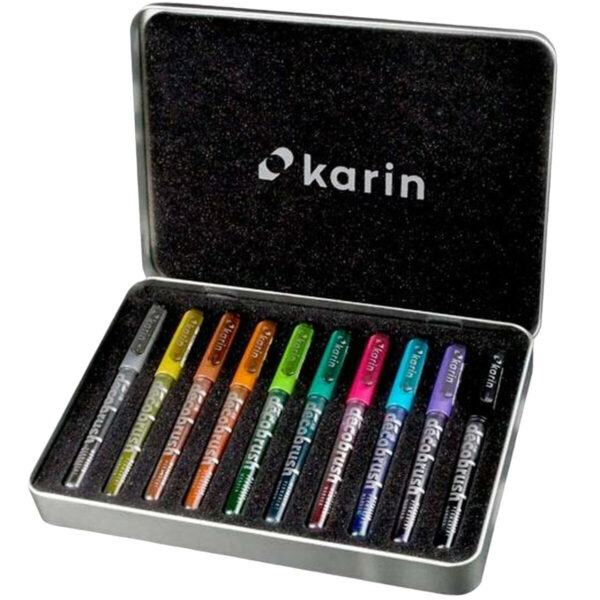 Σετ Μαρκαδόροι Karin decoBrush Metallic 10 Τεμάχια Πολύχρωμο - S8429820