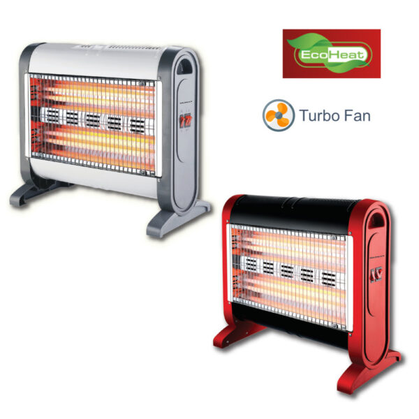 Θερμάστρα Χαλαζία Turbo Fan EcoHeat (Red) - telemax30-1604