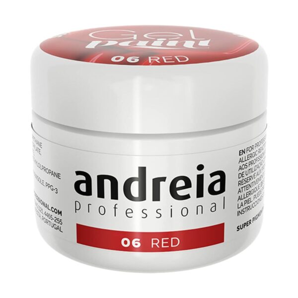 Τζελ νυχιών Andreia Gel Paint 4 ml Κόκκινο Nº 06 - c4c6a9a56d0e