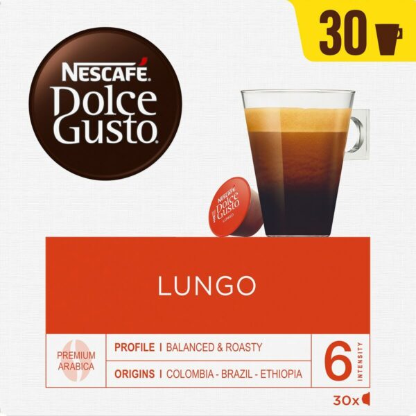 Κάψουλες για καφέ Nestle LUNGO 30 Τεμάχια (x1) (30 Μονάδες) - S0452404