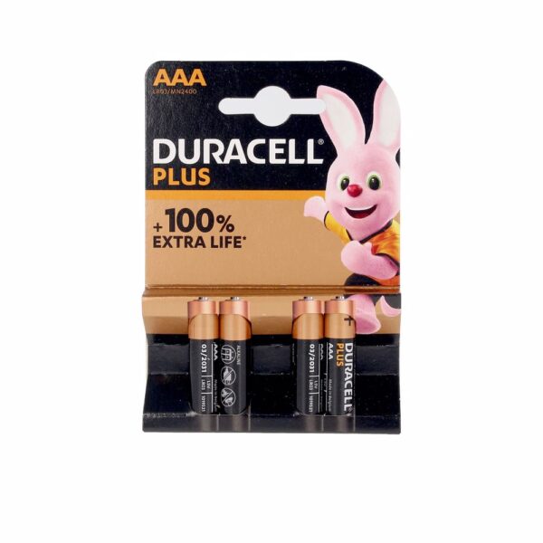 DURACELL Plus AAA Alkaline Batteries - Pack of 4 - NVA4141117