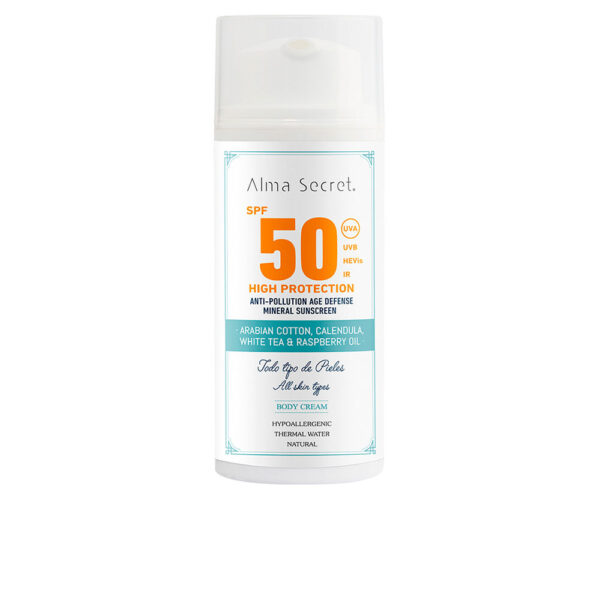 Alma Secret High Protection Αντηλιακή Κρέμα για το Σώμα SPF50 100ml - NVA8712970