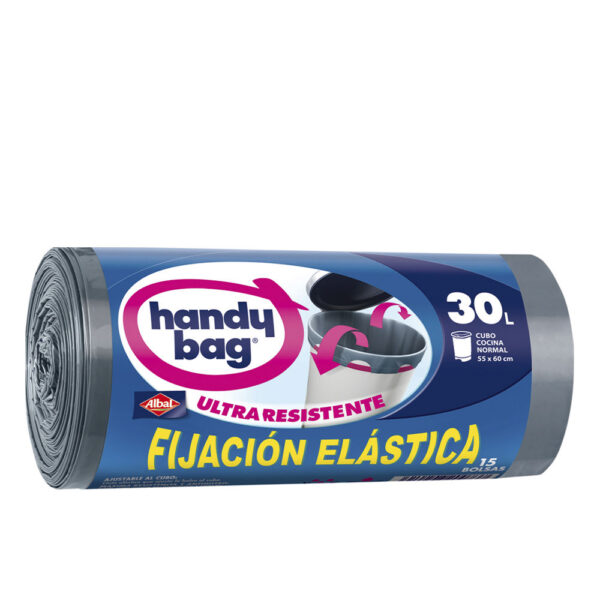 ALBAL HANDY BAG ELASTIC FIXING garbage bag 30 liters 15 u - NVA1217325