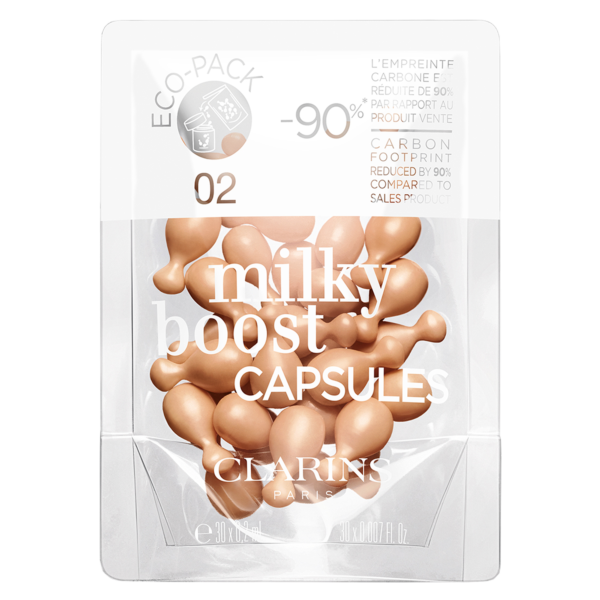 CLARINS MILKY BOOST fond fluide recharge #2 30 caps - NVA7050251