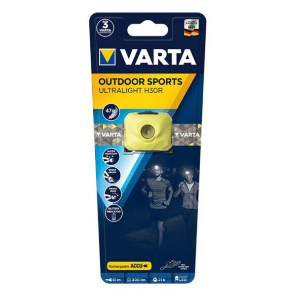 Προβολέας με LED για το Κεφάλι Varta 18631101401 Κίτρινο 3 W IPX4 300 Lm - S0429424