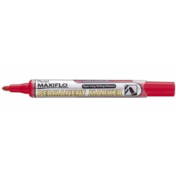 Μόνιμος δείκτης Pentel NLF50 Κόκκινο 12 Μονάδες - S8422310