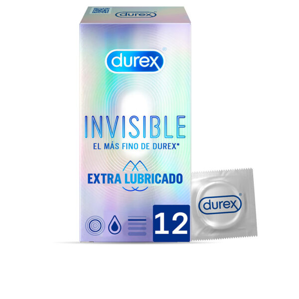 DUREX INVISIBLE extra lubricated condoms 12 u - NVA6000427