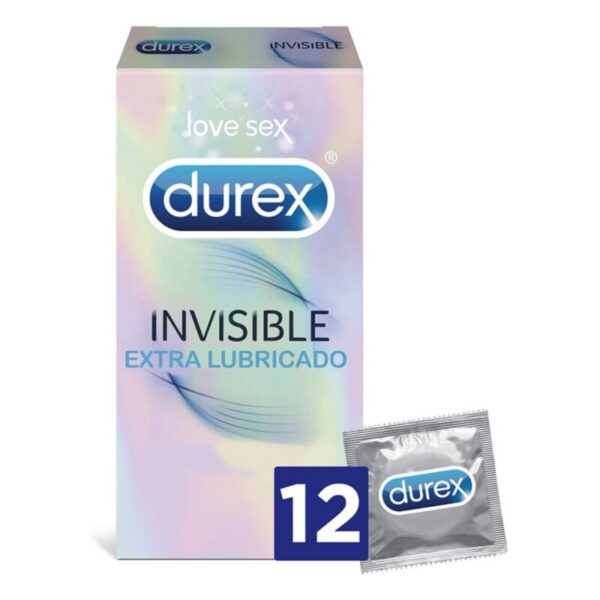 DUREX INVISIBLE extra lubricated condoms 12 u - NVA6000427