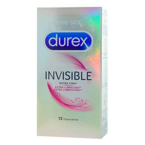 DUREX INVISIBLE extra lubricated condoms 12 u - NVA6000427