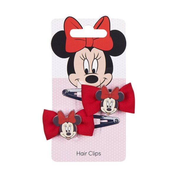 Hair Clips Minnie Mouse Κόκκινο Γραβάτα x2 - NVA4164107