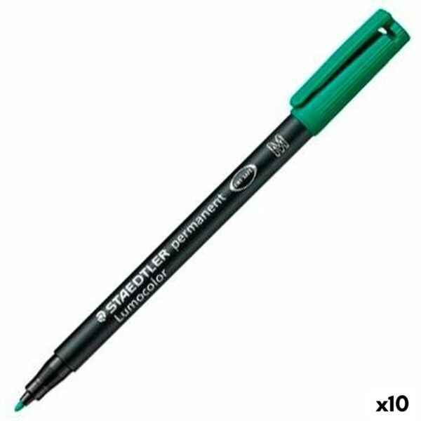 Μόνιμος δείκτης Staedtler Lumocolor 313-5 M Πράσινο (x10) - S8422865