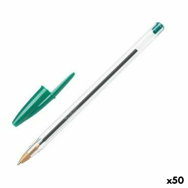 Μολύβι Bic Cristal Αρχικό Πράσινο 50 Μονάδες - S8421071