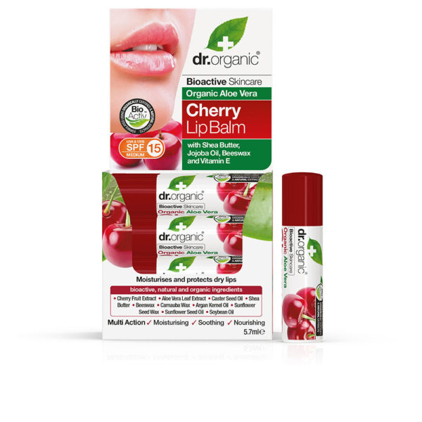 DR. ORGANIC Βάλσαμο για τα χείλη ALOE VERA ΚΑΙ CHERRY 5,7 gr - NVA6676633