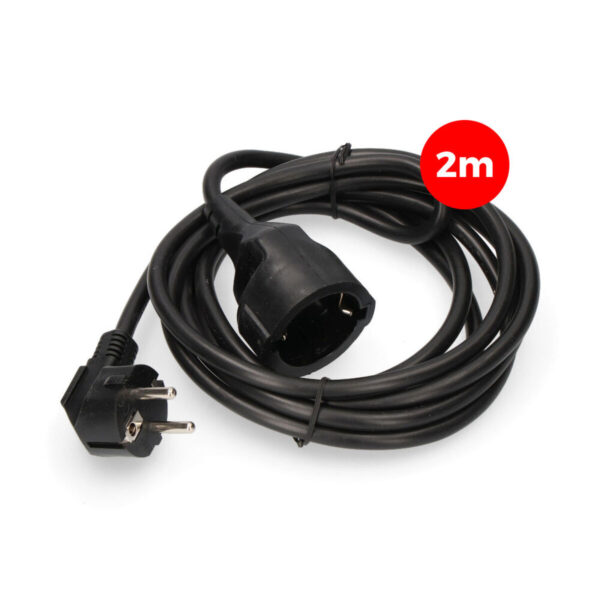 Καλώδιο Επέκτασης EDM 3 x 1,5 mm 2 m Μαύρο - S7901143