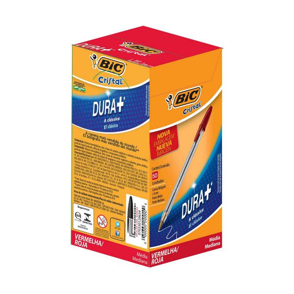 Μολύβι Bic Cristal Αρχικό 0,32 mm Κόκκινο Μισή 50 Μονάδες - S8421070