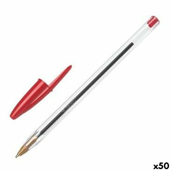 Μολύβι Bic Cristal Αρχικό 0,32 mm Κόκκινο Μισή 50 Μονάδες - S8421070