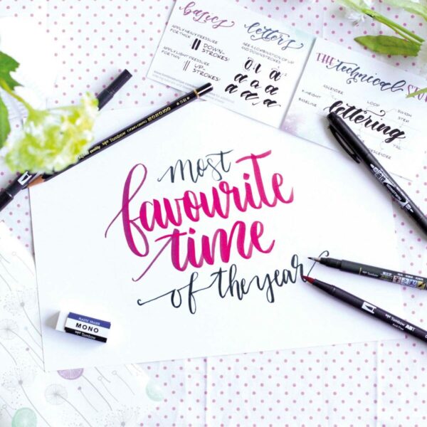 Καλλιγραφία Tombow Beginner Lettering 6 Τεμάχια Πολύχρωμο - S8418486