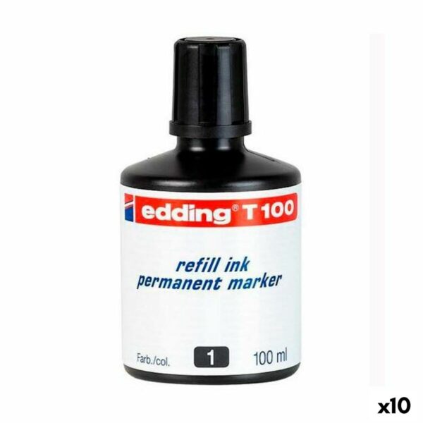 Επαναπληρώστε μελάνι Edding T100 Μόνιμη 100 ml (x10) - S8421384