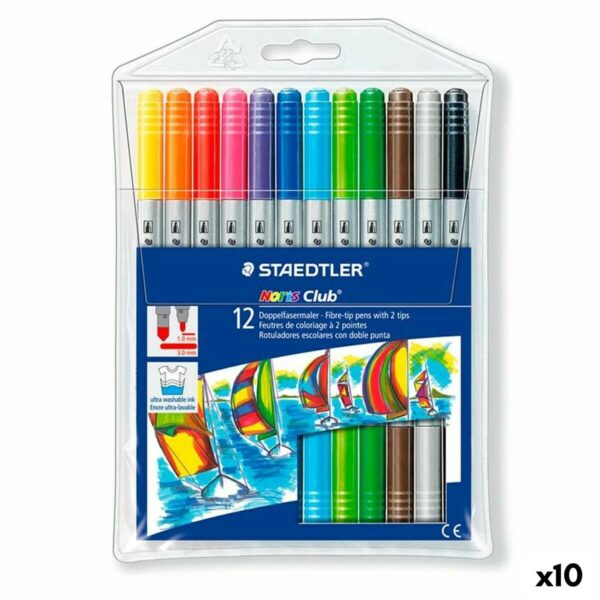 Σετ Μαρκαδόροι Staedtler Noris Club Διπλό άκρο x10 - S8423422