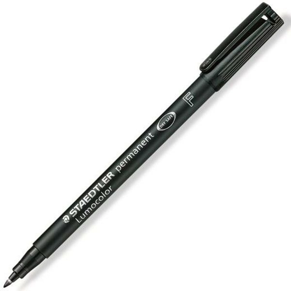 Μόνιμος δείκτης Staedtler Lumocolor 318-9 Μαύρο (x10) - S9906848