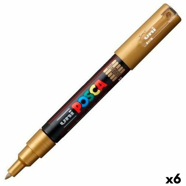 Μαρκαδόροι POSCA PC-1M Χρυσό (x6) - S8422657