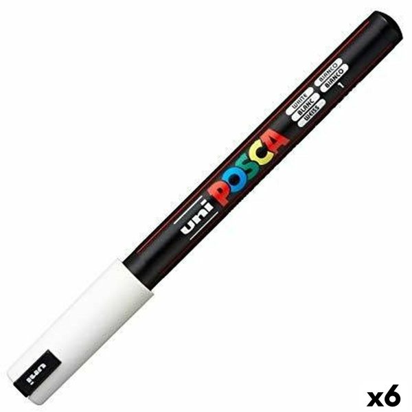 Μαρκαδόροι POSCA PC-1MR Λευκό x6 - S8422668