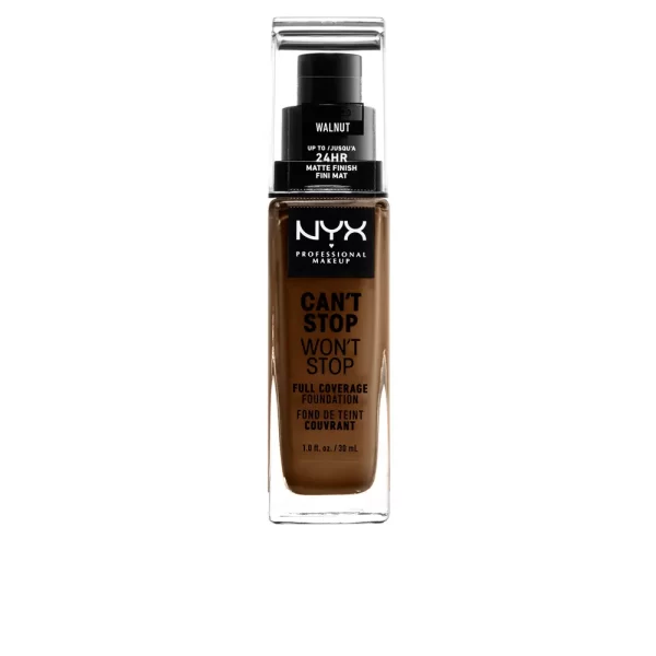 NYX PROFESSIONAL MAKE UP CAN'T STOP WON'T STOP full coverage foundation #walnut 30 ml - NVA7181253