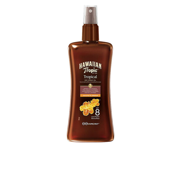 HAWAIIAN TROPIC COCONUT & PAPAYA dry oil SPF8 spray 200 ml - NVA1009977