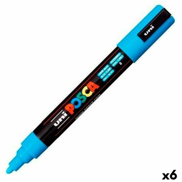 Μαρκαδόροι POSCA PC-5M Μπλε (x6) - S8422613