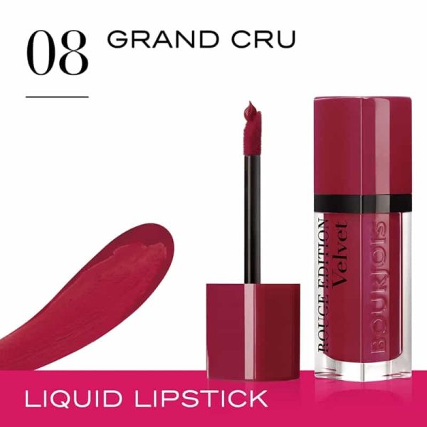 BOURJOIS ROUGE VELVET liquid lipstick #08-grand cru - NVA3260815