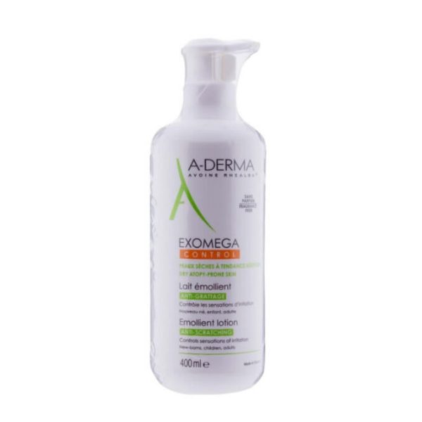 A-DERMA EXOMEGA CONTROL emollient milk 400 ml - NVA9387200