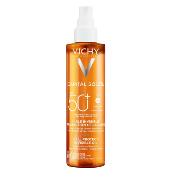 VICHY CAPITAL SOLEIL spray aceite invisible cell protect SPF50 200 ml - NVA5892308