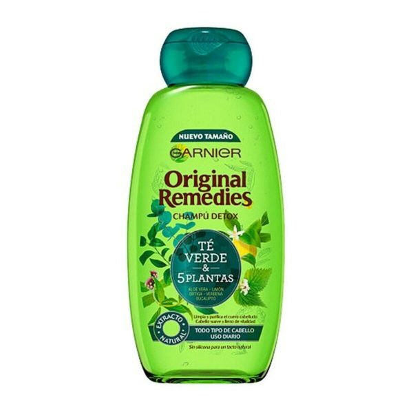 Garnier Original Remedies Green Tea & 5 Revilatizing Plants Shampoo 300ml - NVA2152884