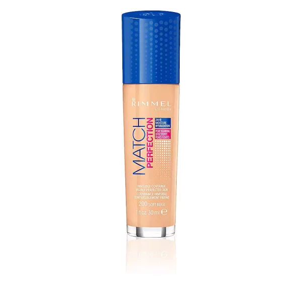 RIMMEL LONDON MATCH PERFECTION foundation #200 -soft beige 30 ml - NVA0954059