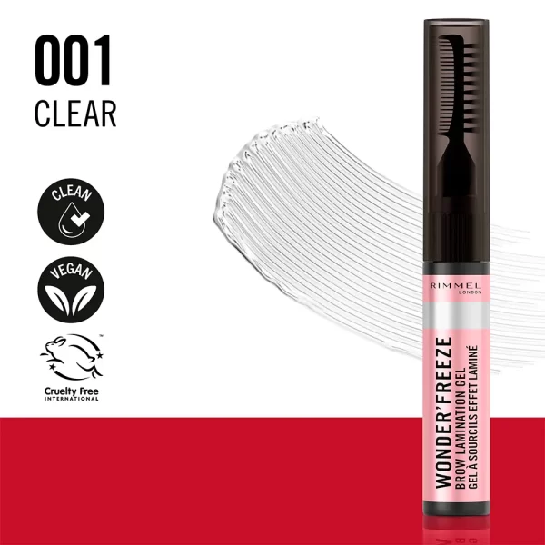 RIMMEL LONDON WONDER' FREEZE eyebrow gel #001-clear 6 gr - NVA4784637