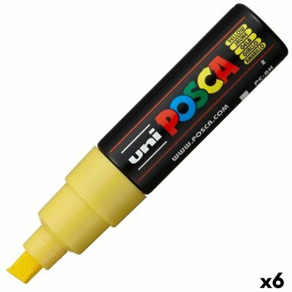 Μαρκαδόροι POSCA PC-8K Κίτρινο x6 - S8422550